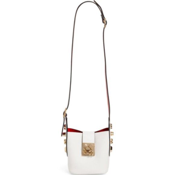 Christian Louboutin CARASKY Empire Leather Shoulder Crossbody Bucket Bag - Picture 2 of 16